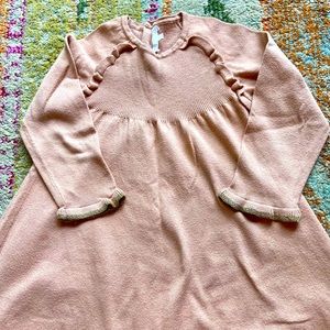 Chloe 3T long sleeve cotton/wool dress